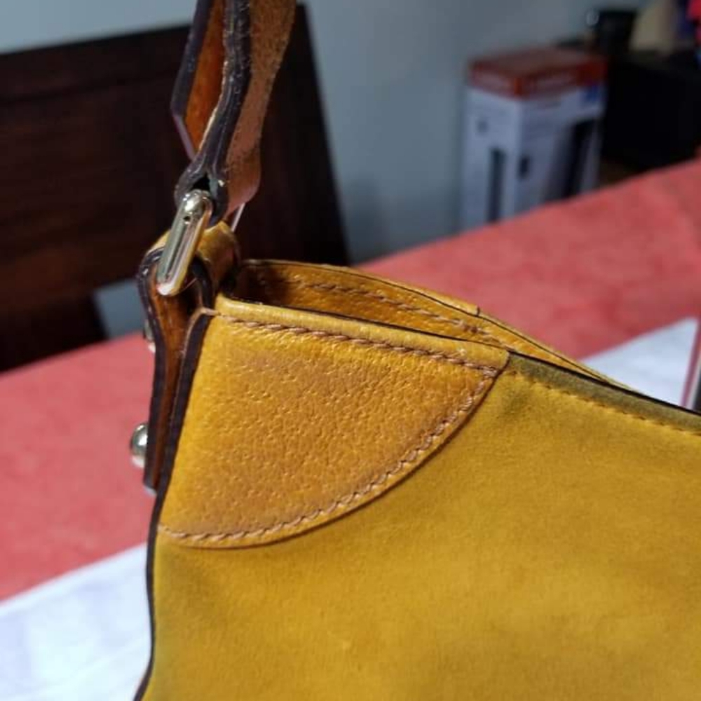 Gucci Mustard Suede and Leather Hasler Horsebit Sh - Picture 6 of 16